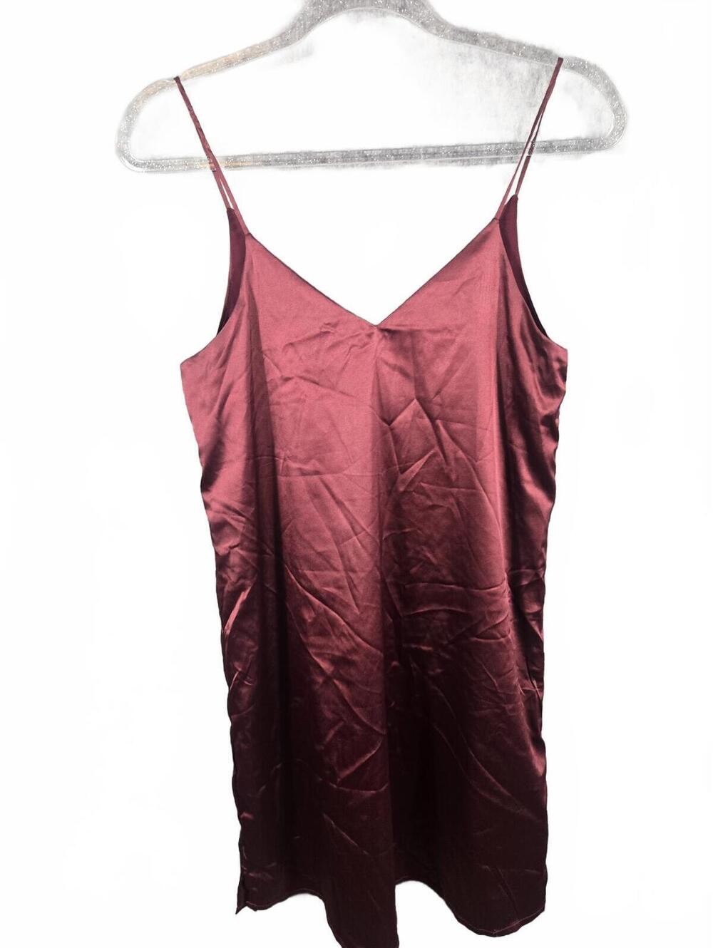 LuLu’s Lined Satin Slip Dress 90s Cocktail Coquette Party
